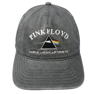 Pink Floyd 5 Panel Gray Hat One Size North American Tour 73 Prism Snapback